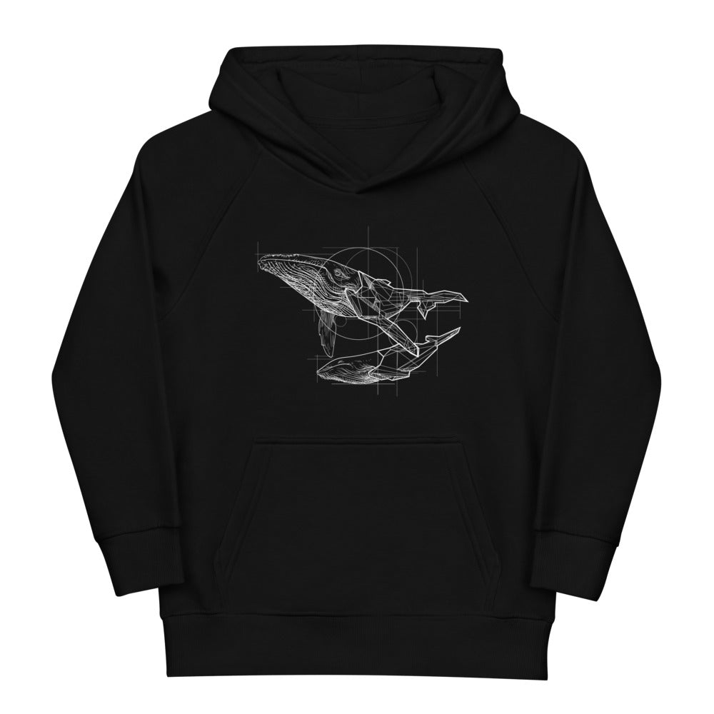 Unisex Whale Gold Star Hoodie - Youth/Toddler