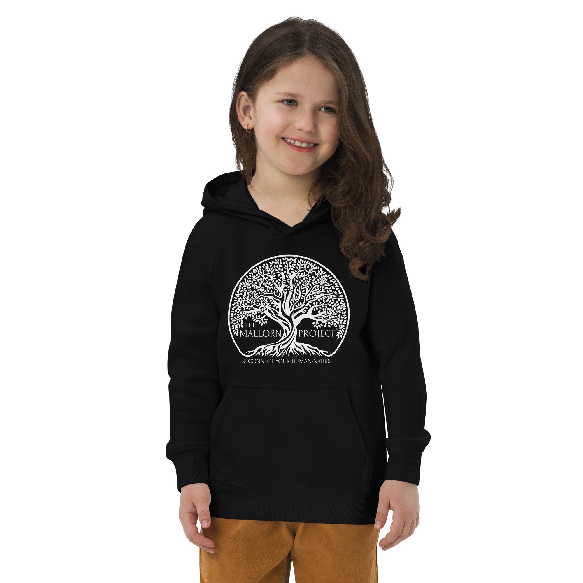 The Mallorn Project® Black/White Logo Unisex Gold Star Hoodie -  Youth/Toddler