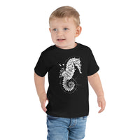 Unisex Seahorse Silver Star T-Shirt - Toddler