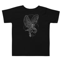 Unisex Owl Silver Star T-Shirt - Toddler
