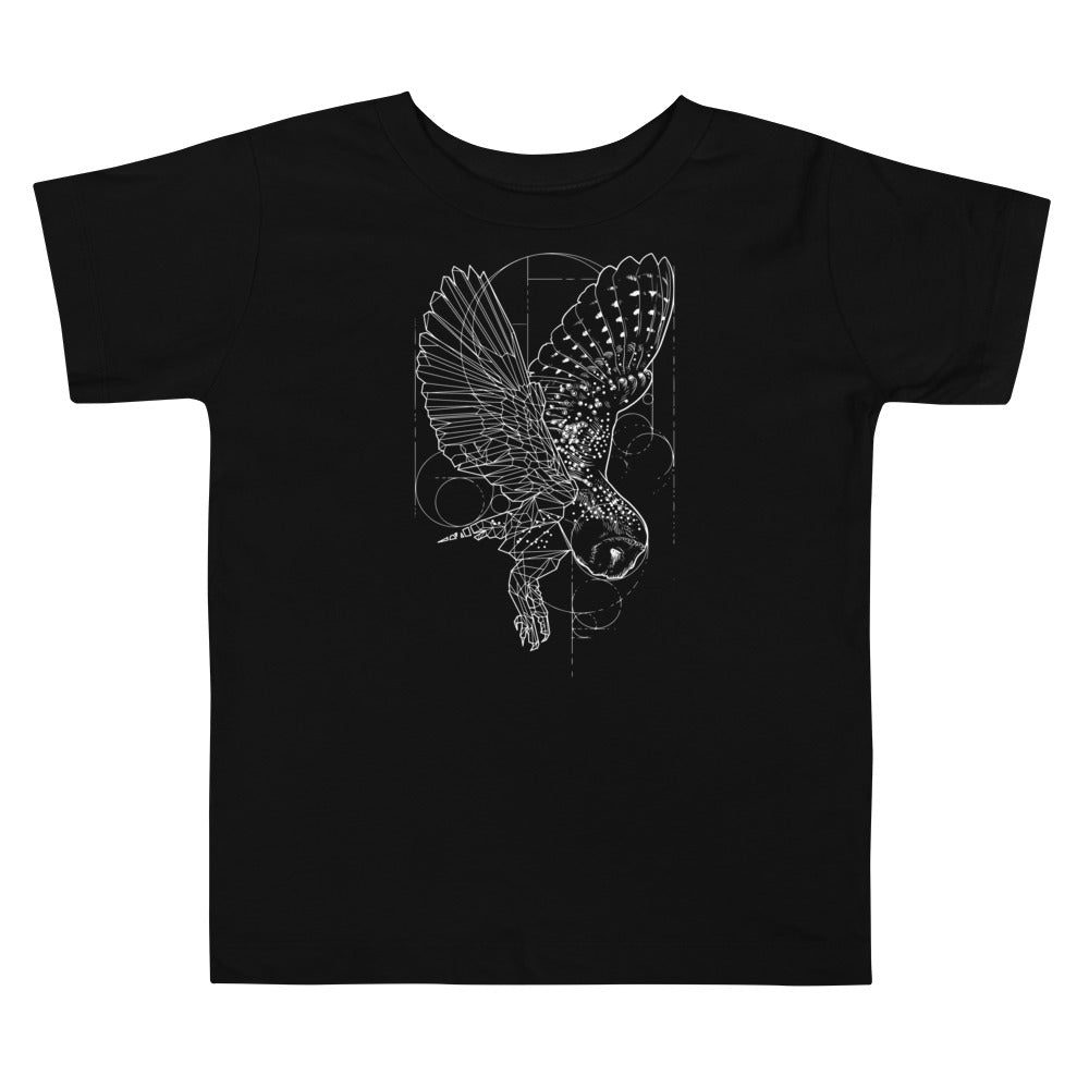 Unisex Owl Silver Star T-Shirt - Toddler