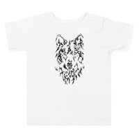 Unisex Wolf Silver Star T-Shirt - Toddler