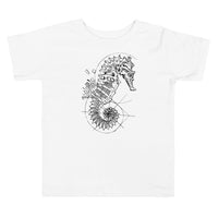 Unisex Seahorse Silver Star T-Shirt - Toddler