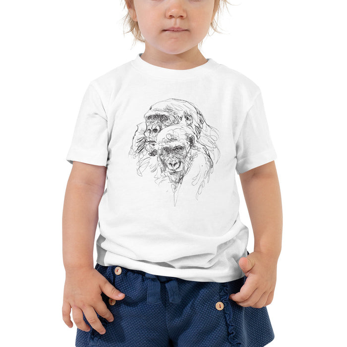Unisex Gorilla Silver Star T-Shirt - Toddler