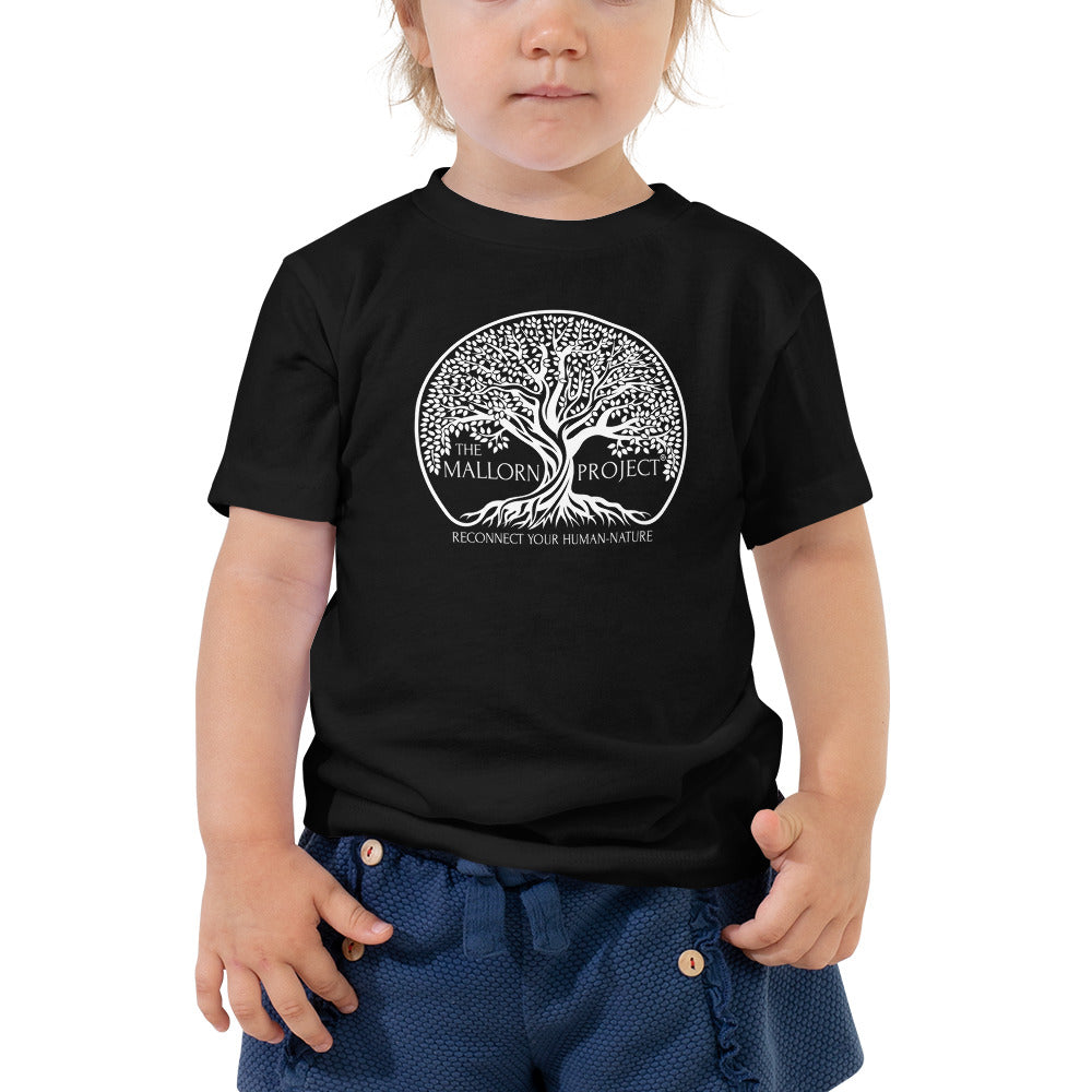 The Mallorn Project® Black/White Logo Unisex Silver Star T-Shirt - Toddler