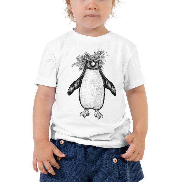 Unisex Penguin Silver Star T-Shirt - Toddler