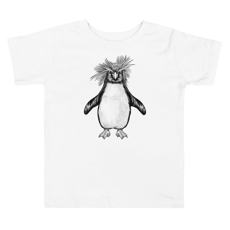 Unisex Penguin Silver Star T-Shirt - Toddler