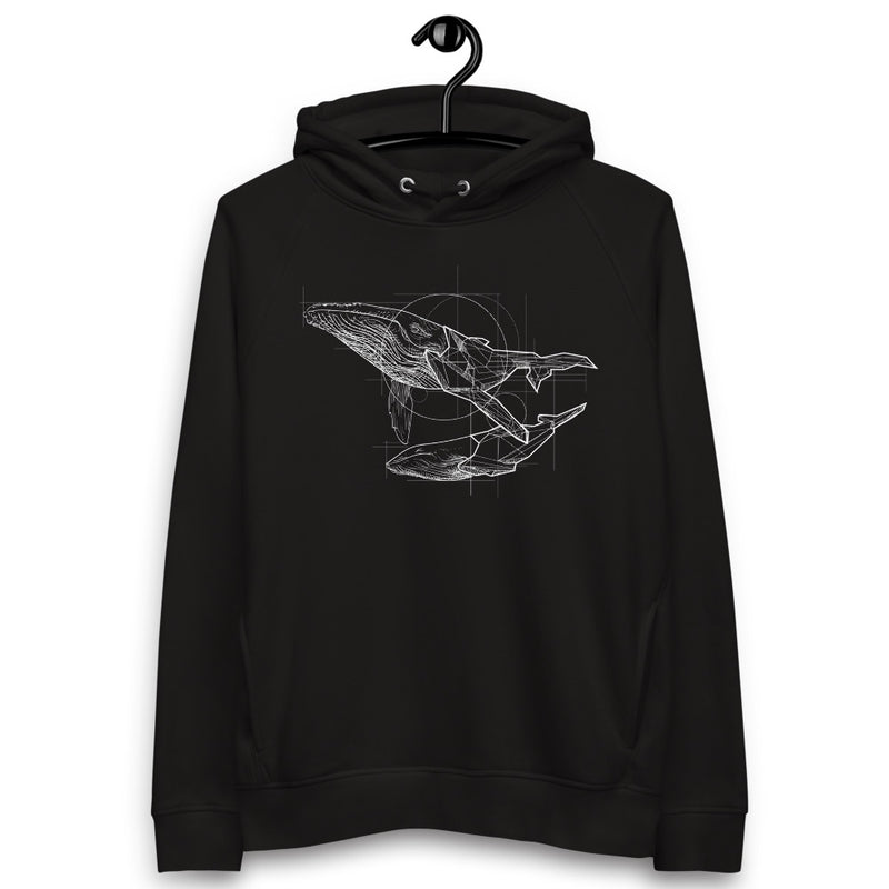 Unisex Whale Gold Star Hoodie - Adult