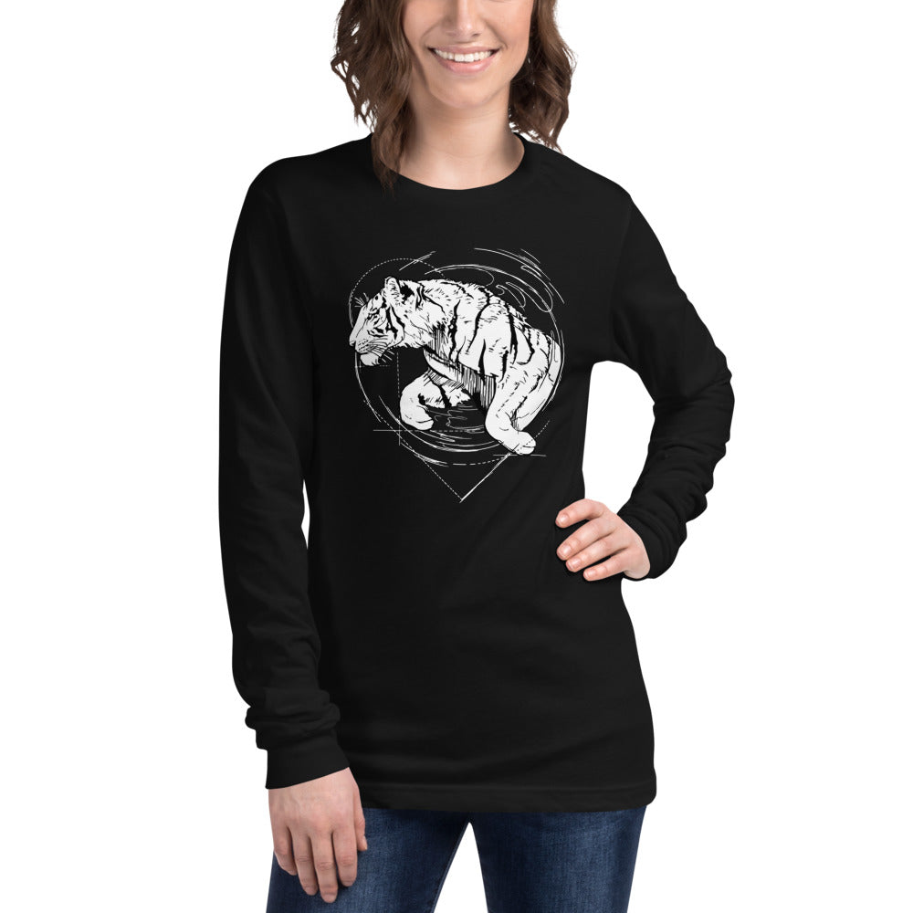 Unisex Tiger Silver Star Long-Sleeve - Adult