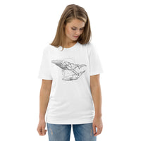 Unisex Whale Gold Star T-Shirt - Adult