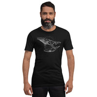 Unisex Whale Silver Star T-Shirt - Adult