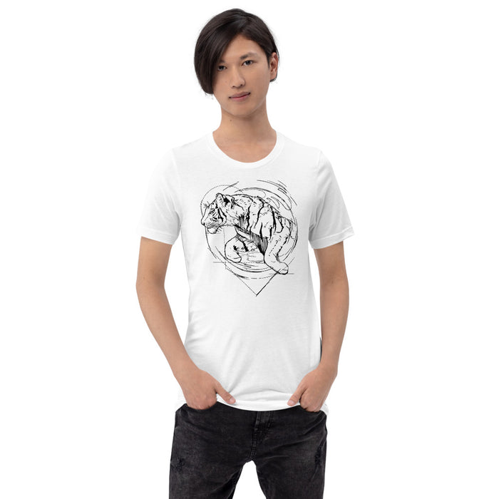 Unisex Tiger Silver Star T-Shirt - Adult