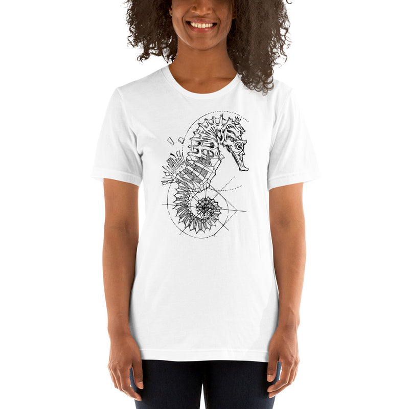 Unisex Seahorse Silver Star T-Shirt - Adult