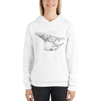 Unisex Whale Silver Star Hoodie - Adult