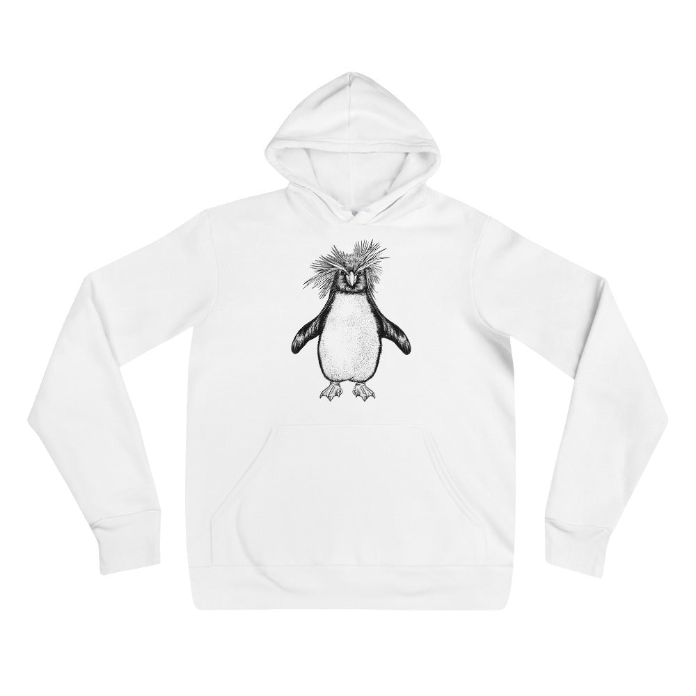 Unisex Penguin Silver Star Hoodie - Adult
