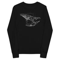 Unisex Whale Silver Star Long-Sleeve - Youth