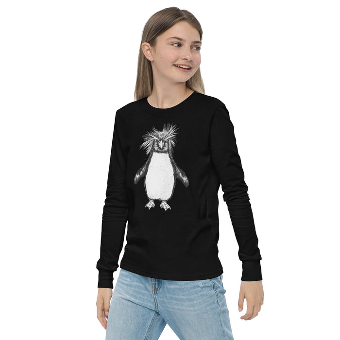 Unisex Penguin Silver Star Long-Sleeve - Youth
