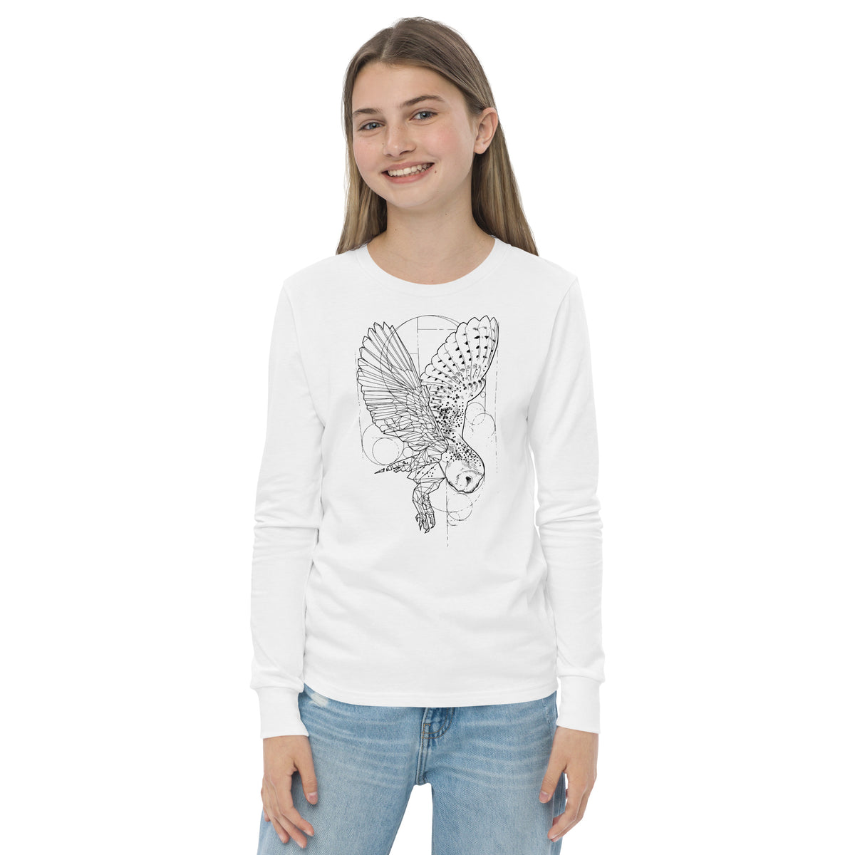 Unisex Owl Silver Star Long-Sleeve - Youth