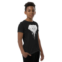 Unisex Elephant Silver Star T-Shirt - Youth