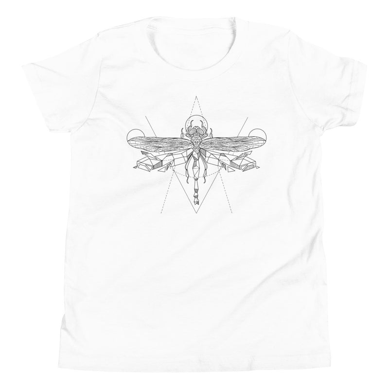 Unisex Dragonfly Silver Star T-Shirt - Youth