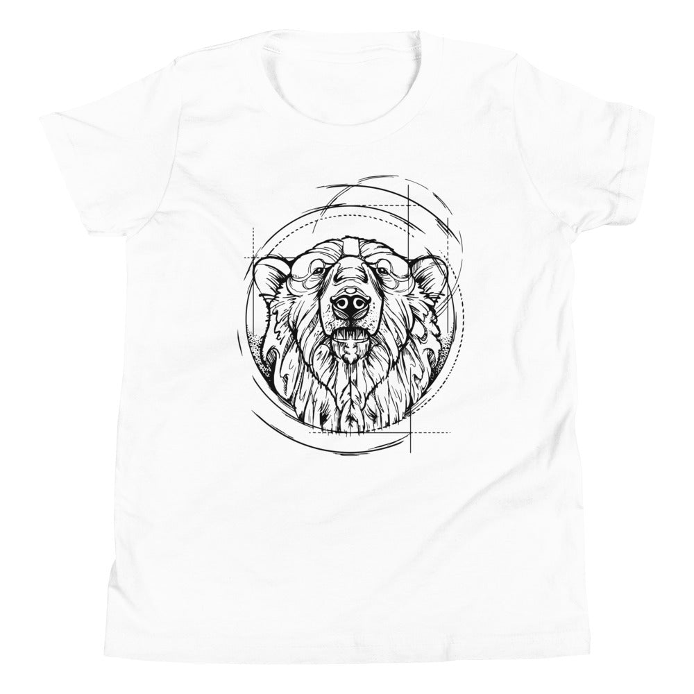 Unisex Polar Bear Silver Star T-Shirt - Youth