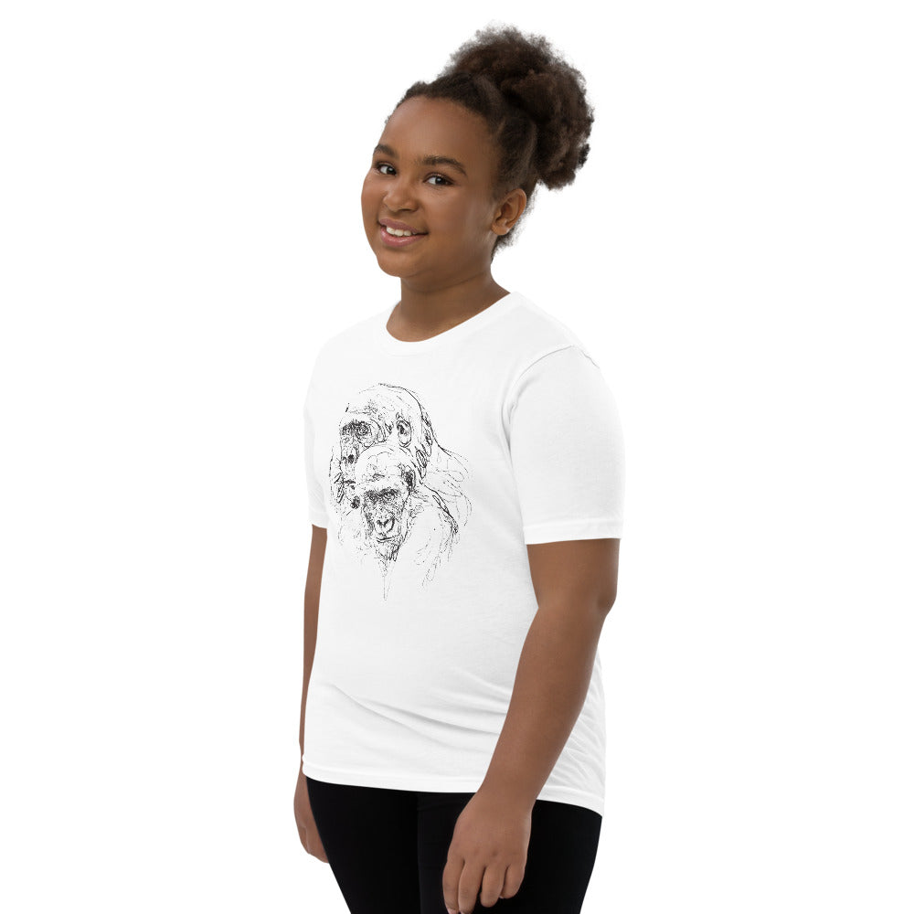 Unisex Gorilla Silver Star T-Shirt - Youth
