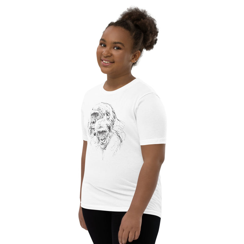 Unisex Gorilla Silver Star T-Shirt - Youth