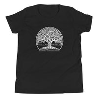 The Mallorn Project® Black/White Logo Unisex Silver Star T-Shirt - Youth